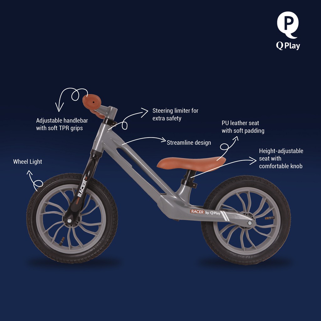 Q play racer online balance bike