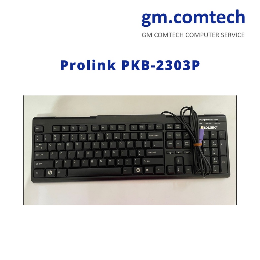 Refurbished PS/2 Keyboard Mix Brand Wired Keyboard (Prolink / Lenovo ...