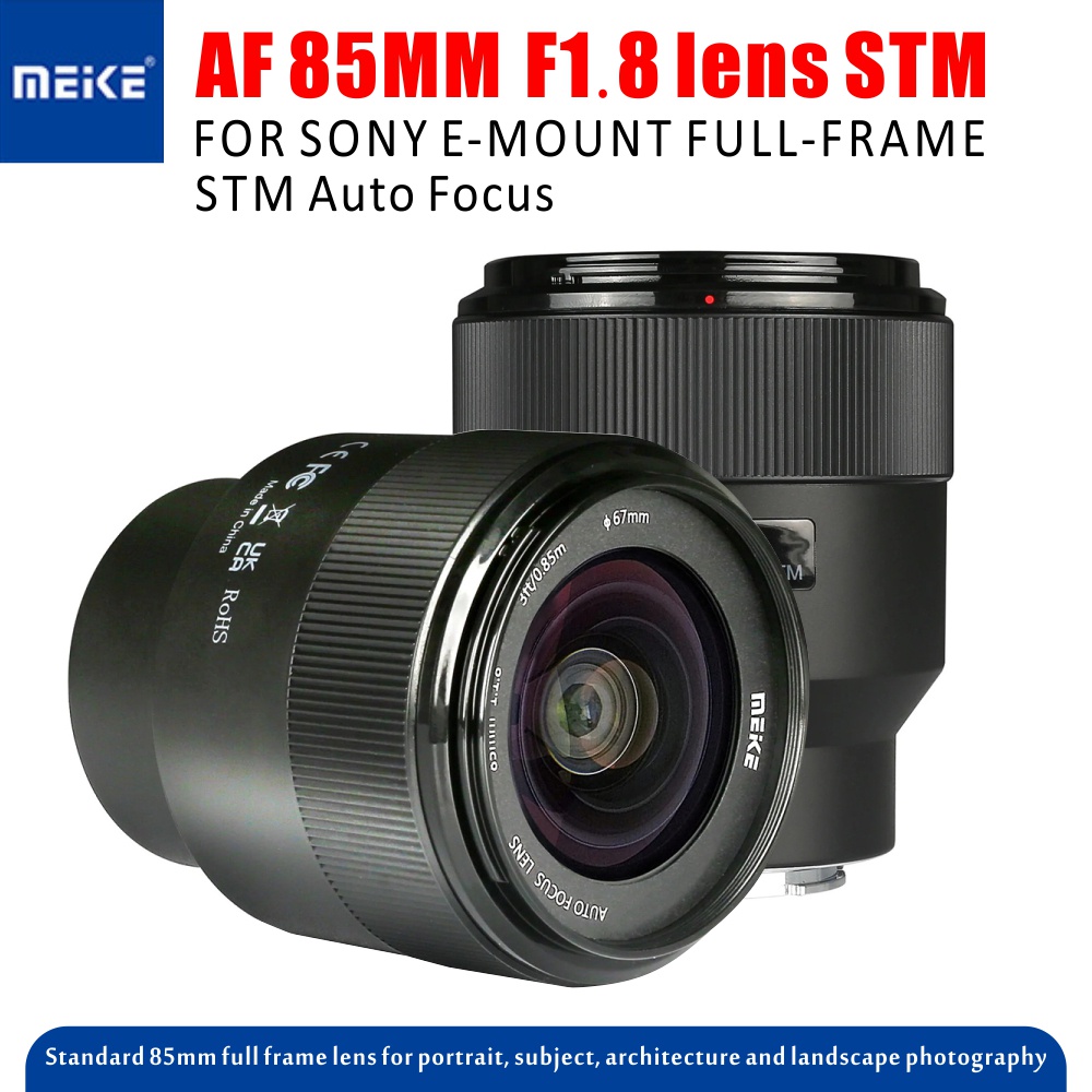 Meike 85mm F1.8 Auto Focus Medium Telephoto STM Full Frame Portrait Lens for Nikon Z/Fujifilm X