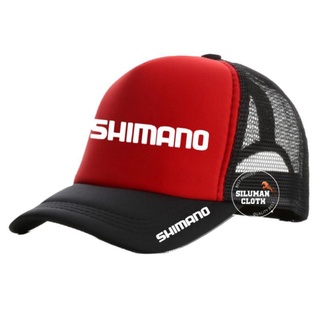 MERAH HITAM Black Red Black Shimano Hat