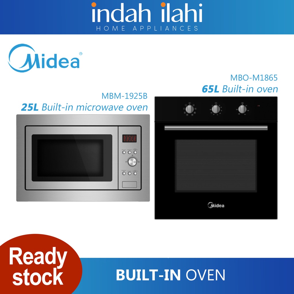 Midea 25L Built-In Microwave Oven With Grill MBM-1925B / Midea 65L ...