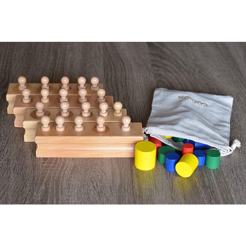 (Ready stock) Montessori knobb cylinder & knobless | Shopee Malaysia