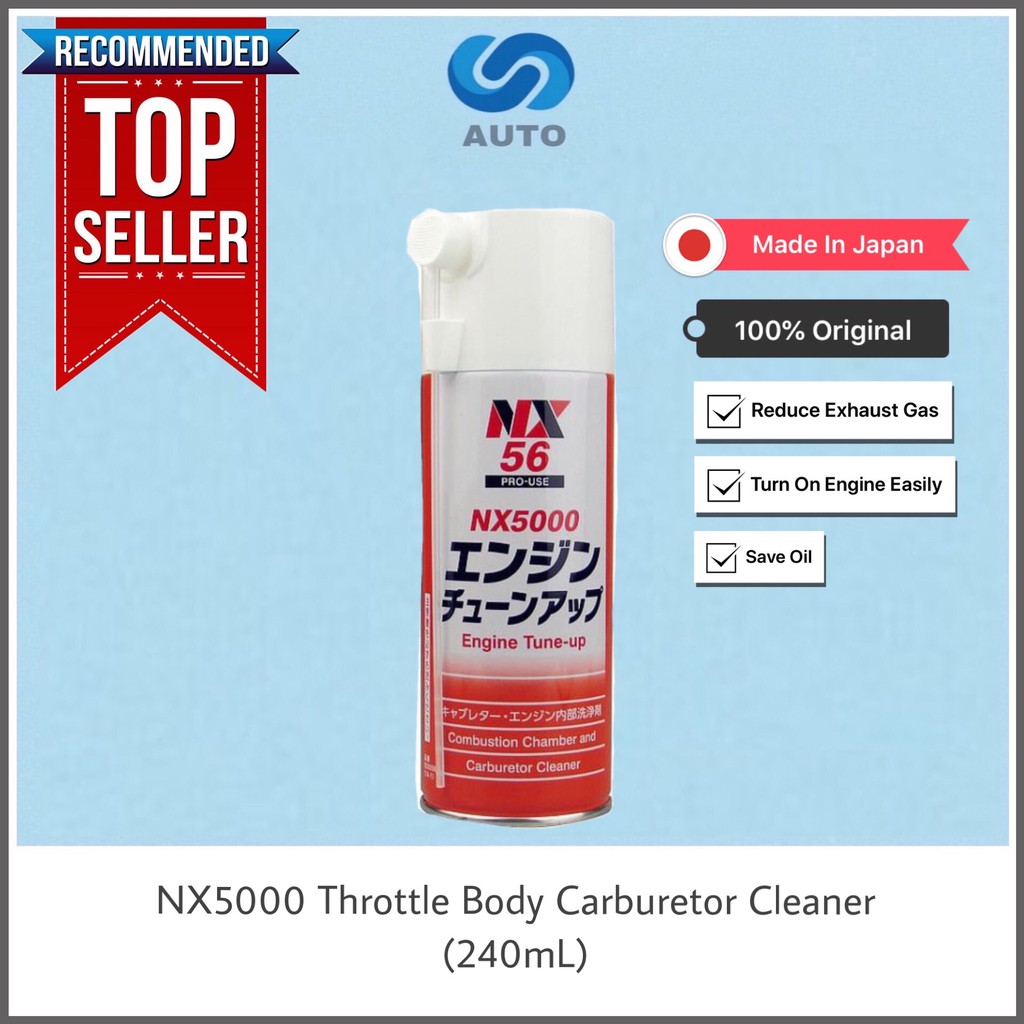 NX56 NX5000 Carb Cleaner Throttle Body Carburetor Cleaner (240mL) for Proton, Perodua