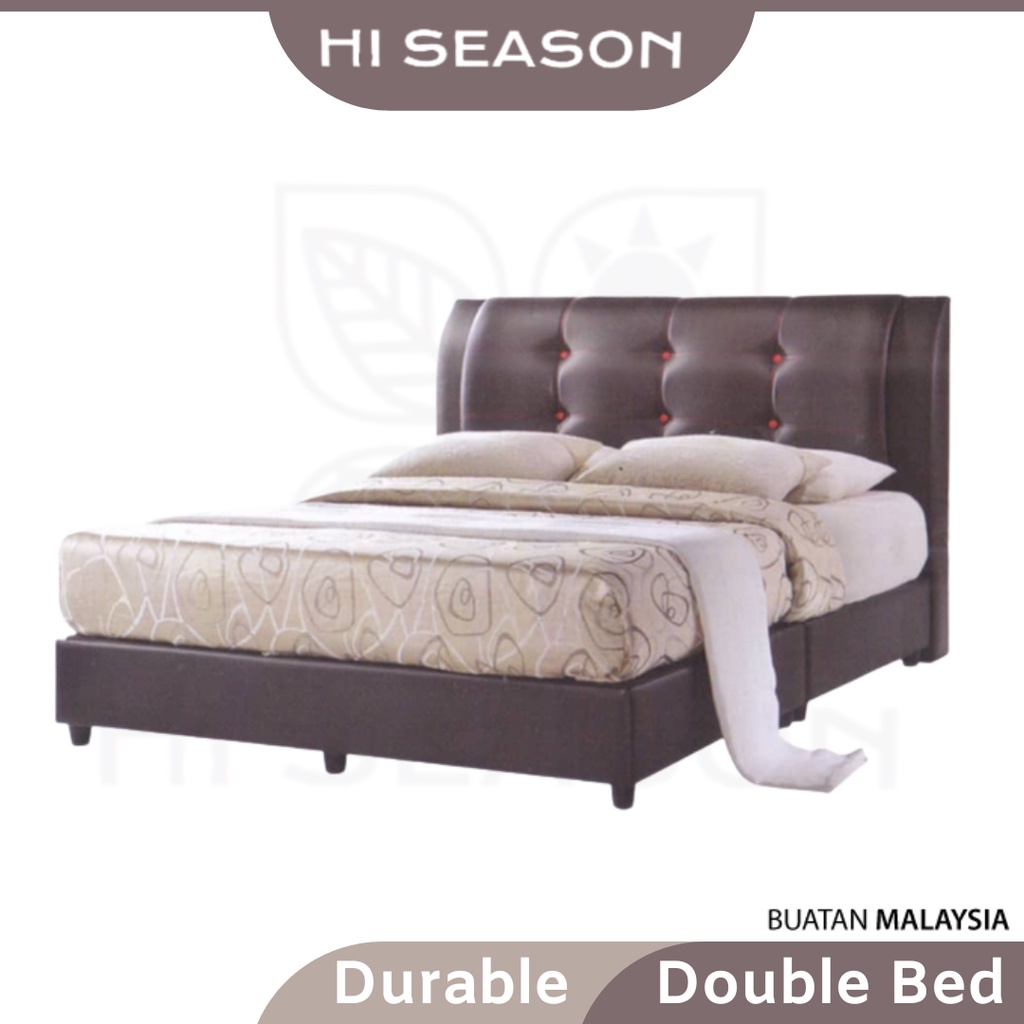 HI SEASON Queen Size Double Wood Divan Bed Frame Bedframe Katil