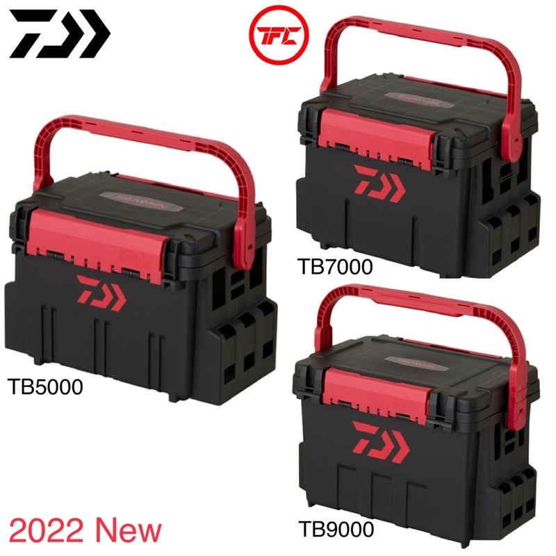 2022 New DAIWA Tackle Box JDM TB5000 TB7000 TB9000 Black Red Series