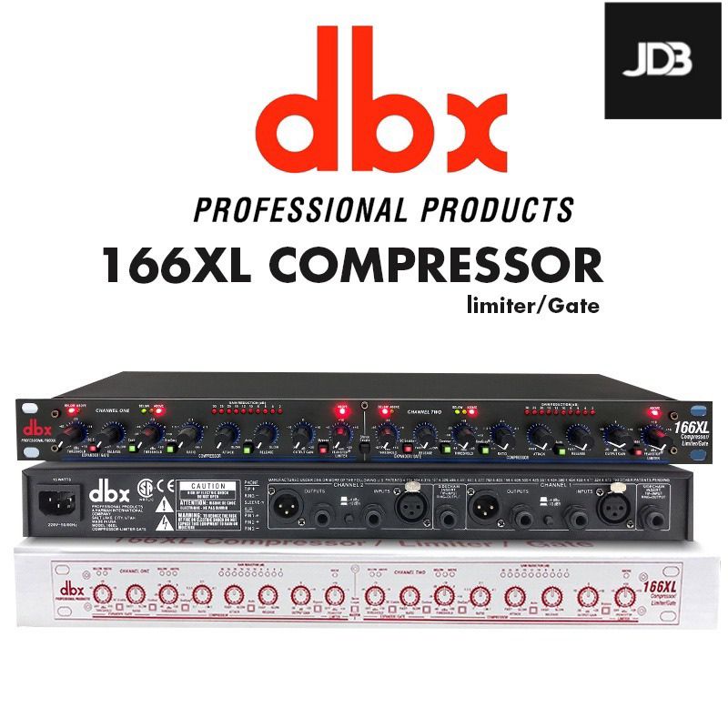 dbx 166XS/XL Professional Audio Compressor/Limiter/Gate Dynamic