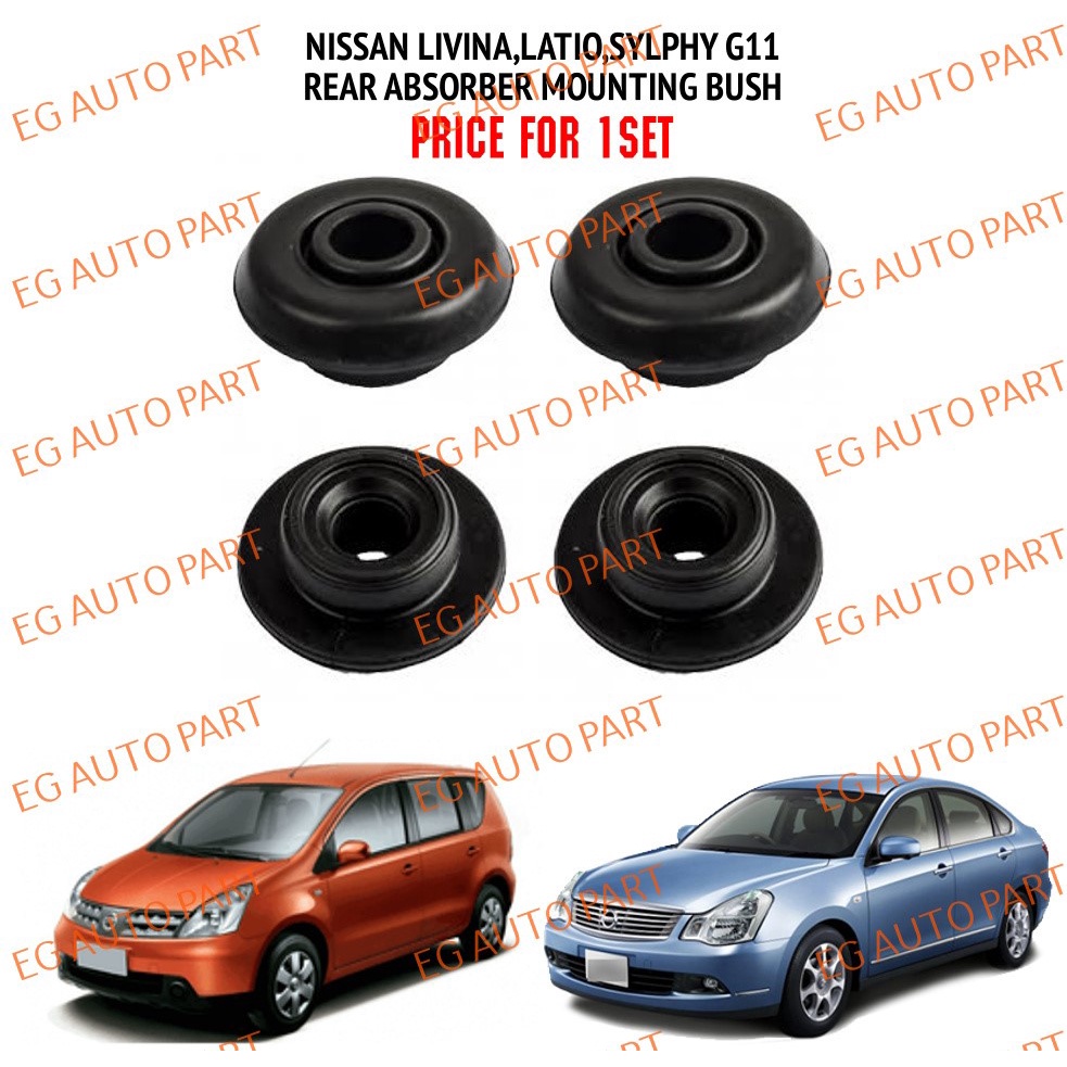 (PREMIUM QUALITY) REAR ABSORBER MOUNTING BUSH 1SET=4PCS NISSAN LIVINA ...