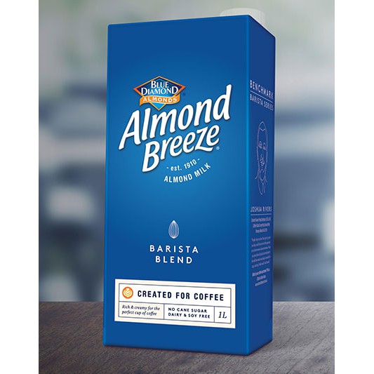 Blue Diamond Dairy Free Almond Breeze Barista Blend Almond Milk 1 Liter