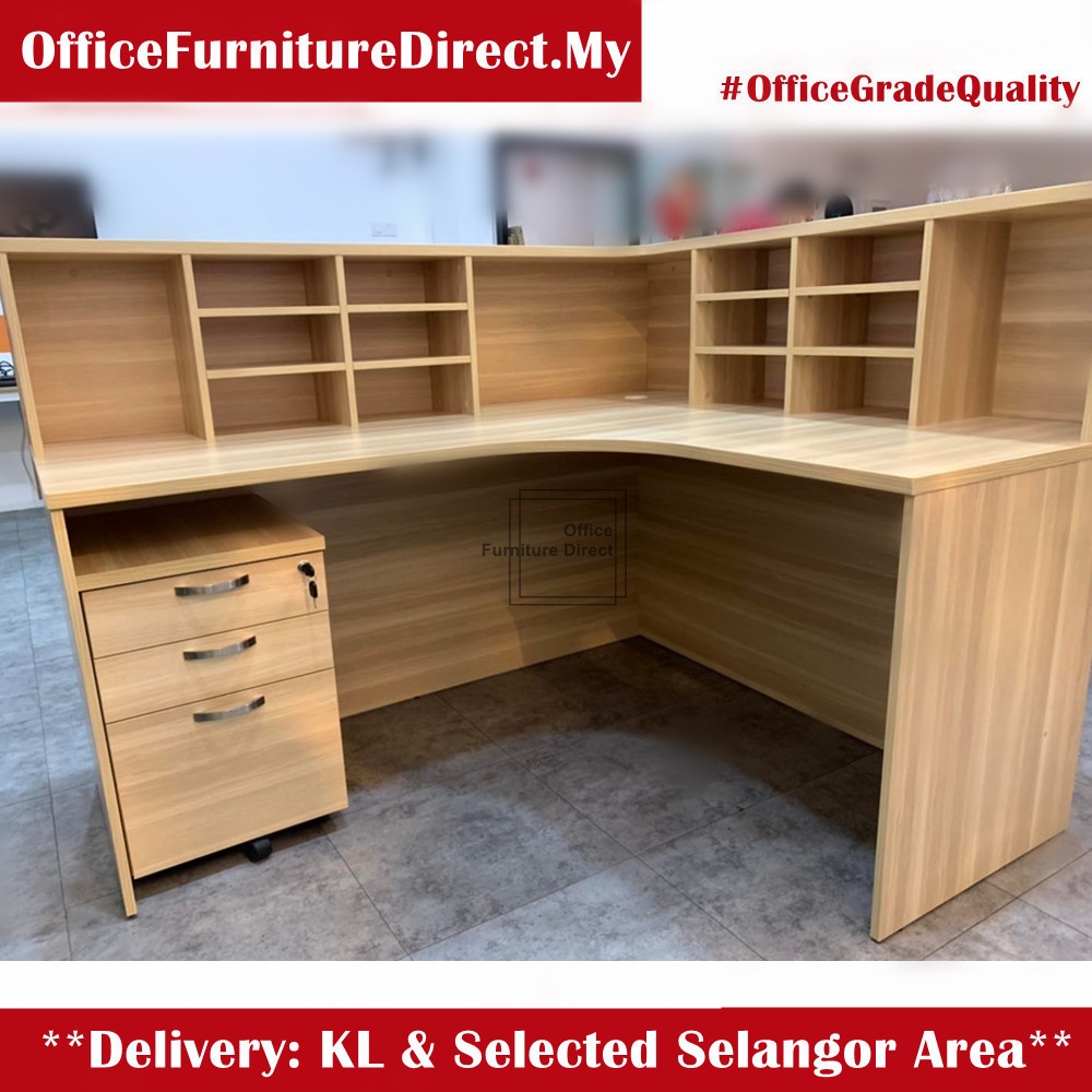 VSS Ex Cashier Reception Counter Table EXCT1715 L Shape (without drawer