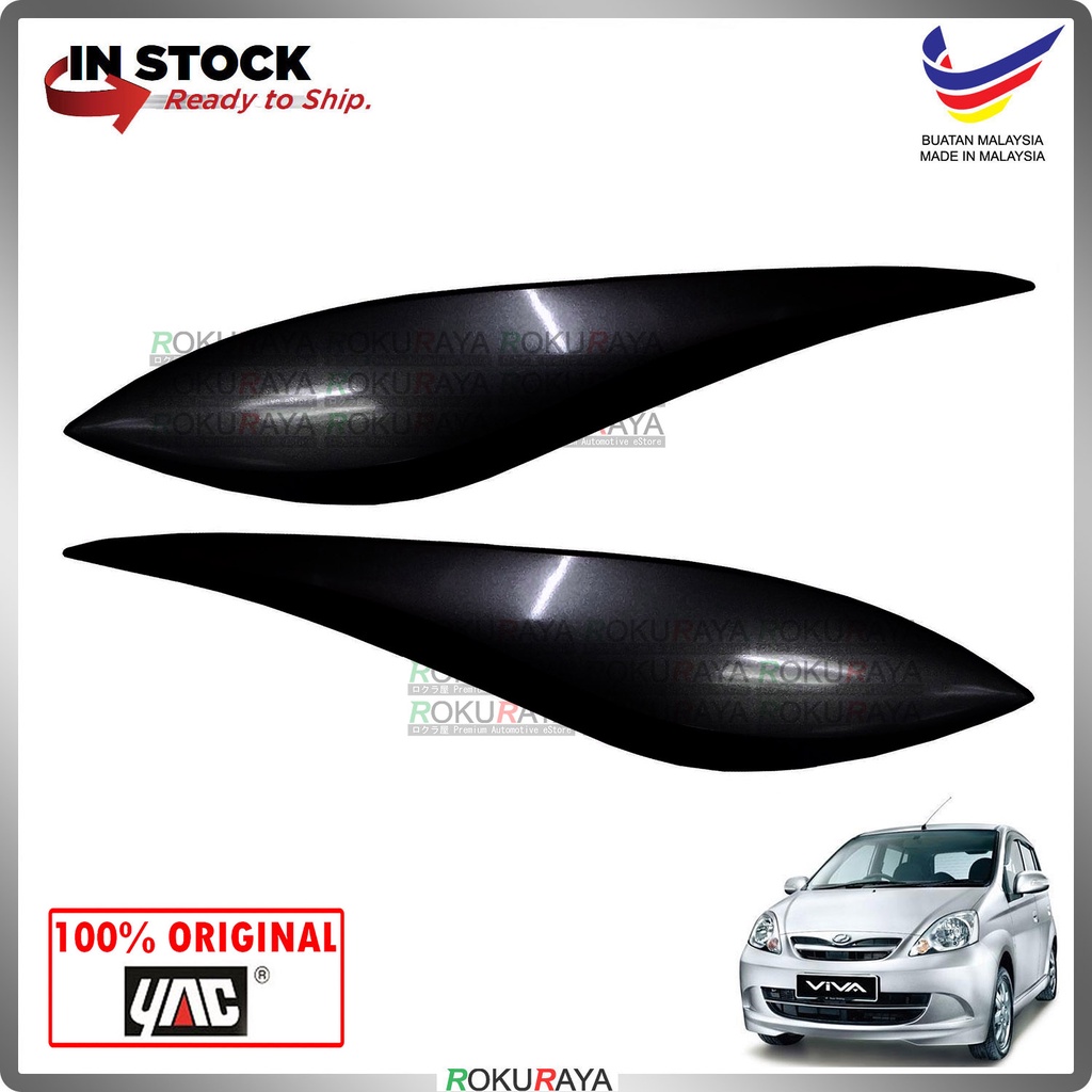 209 EBONY BLACK] Perodua Viva ABS Plastic Car Head Lamp Eye Lid Brow Cover  Original Car Accessories Parts | Shopee Malaysia