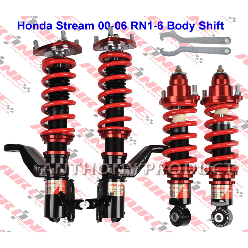AIRONE Honda Stream RN1 RN3 RN6 Adjustable Suspension Body Shift