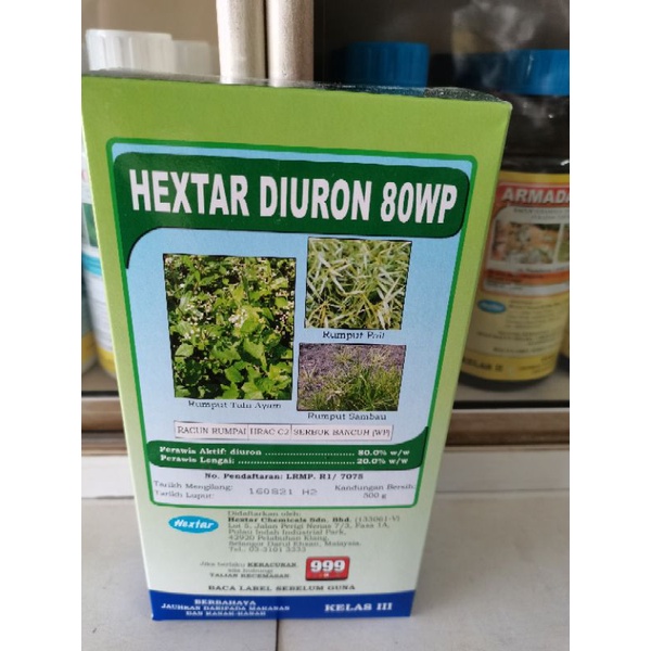 Hextar Diuron 80wp 500gm Halex Diuron Racun Rumput Diuron Rumput