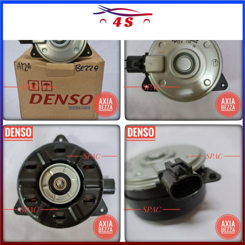 (100% Original) DENSO Radiator Fan Motor - PERODUA BEZZA 1.0/1.3 ...