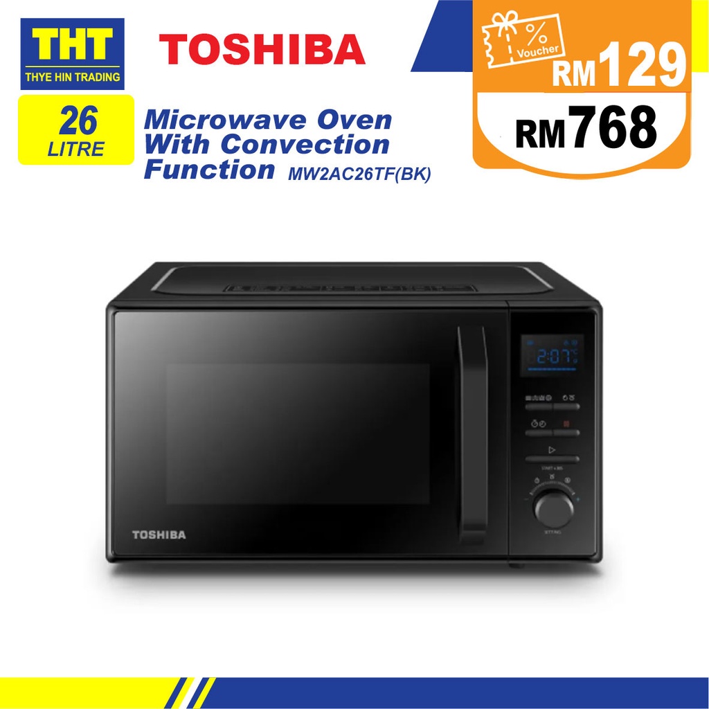 Toshiba 26L Microwave Oven With Convection Function MW2AC26TF(BK