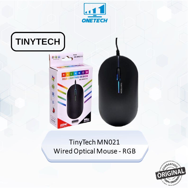TinyTech MN021 RGB Wired / MN822 2.4G Wireless Optical Mouse (MS-MN021 ...