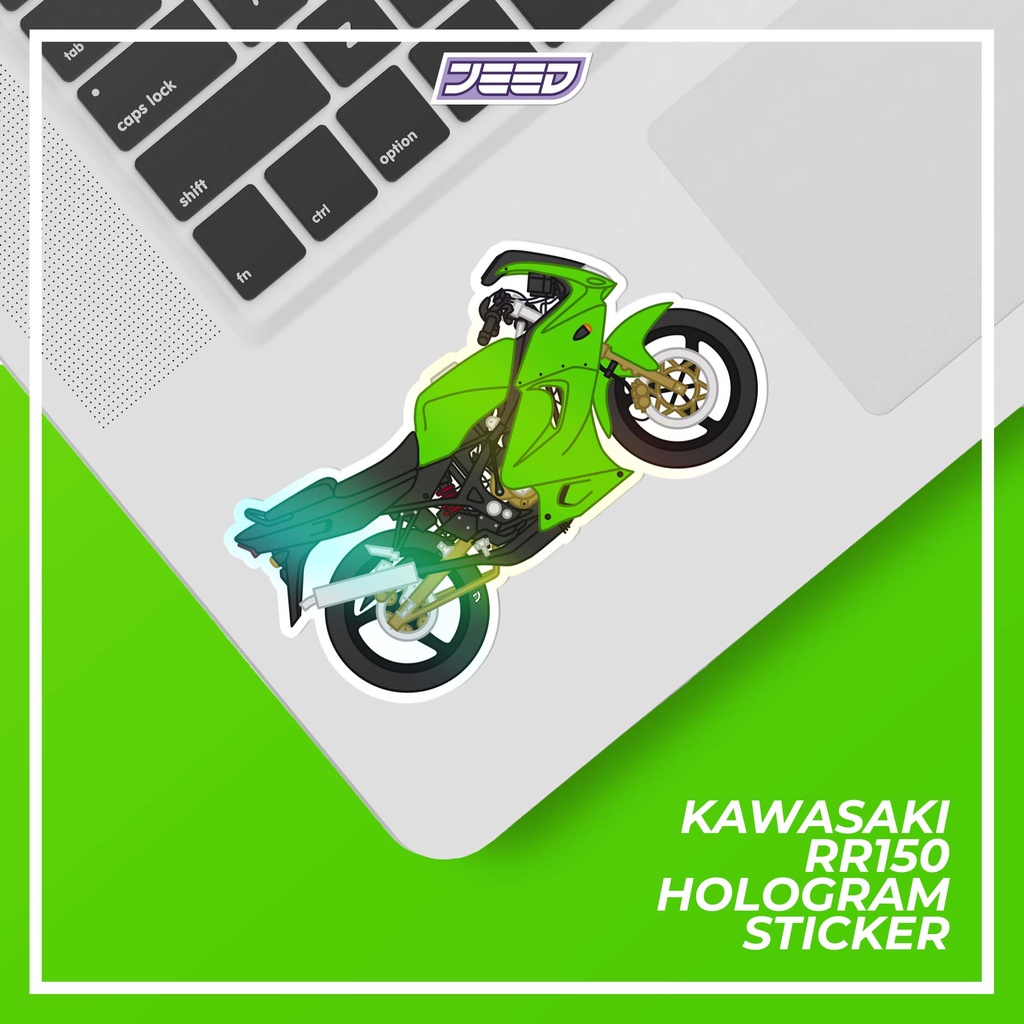 KAWASAKI RR150 Sticker Hologram Laminate Custom Color Waterproof Art ...
