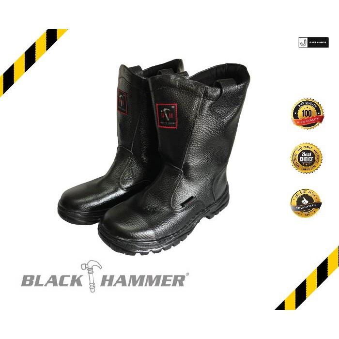 Harga safety on sale boot black hammer