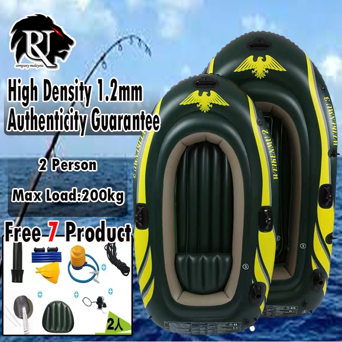 Terbaik 1.2mm Portable Inflatable Boat Double Thicken Water Sport Boat ...