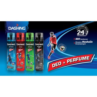 Dashing Deo+ Perfume 120ml Cool Aqua Style Legend Speed Surga Active ...