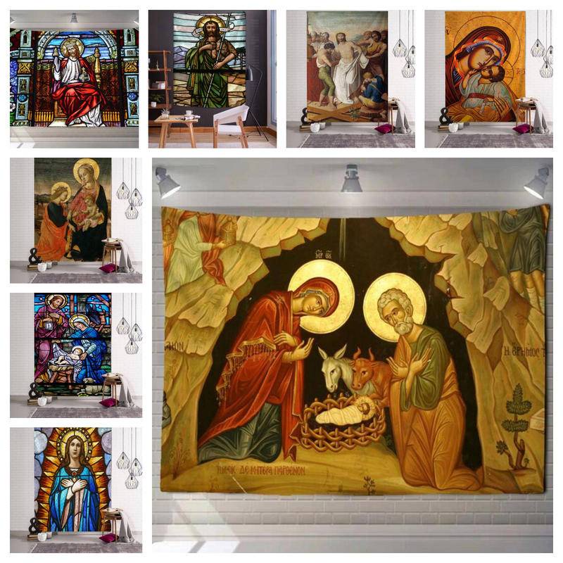 Jesus art Christian Mary tapestry the last supper wall art decoration ...