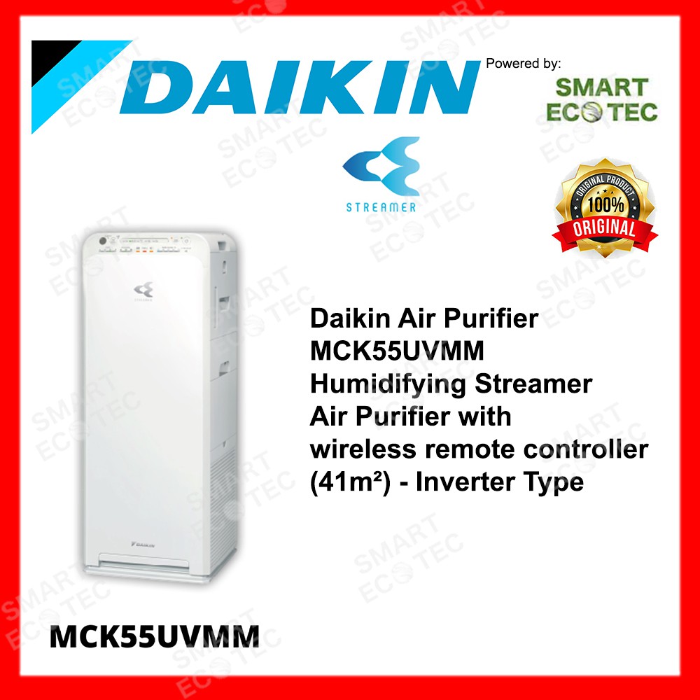 Daikin Air Purifier MCK55UVMM With Humidifying Streamer Active Plasma ...