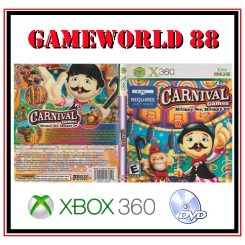  Carnival Games: Monkey See Monkey Do - Xbox 360 (Renewed) :  Video Games
