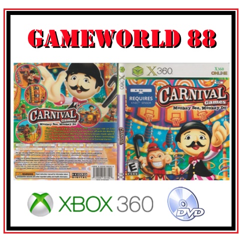 Carnival Games: Monkey See, Monkey Do - Xbox 360 (SEMINOVO) - Interactive  Gamestore