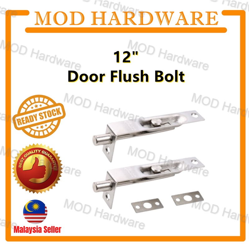 12 inch Flush Bolt Door Latch Sliding Bolt Lock Lever Action Doors