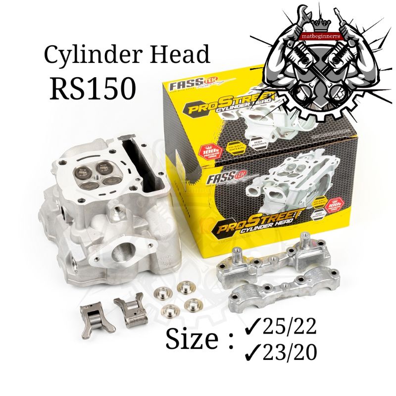 Honda RS150 Winner150 Racing Cylinder Head V2 25/22 23/20 CNC Porting ...