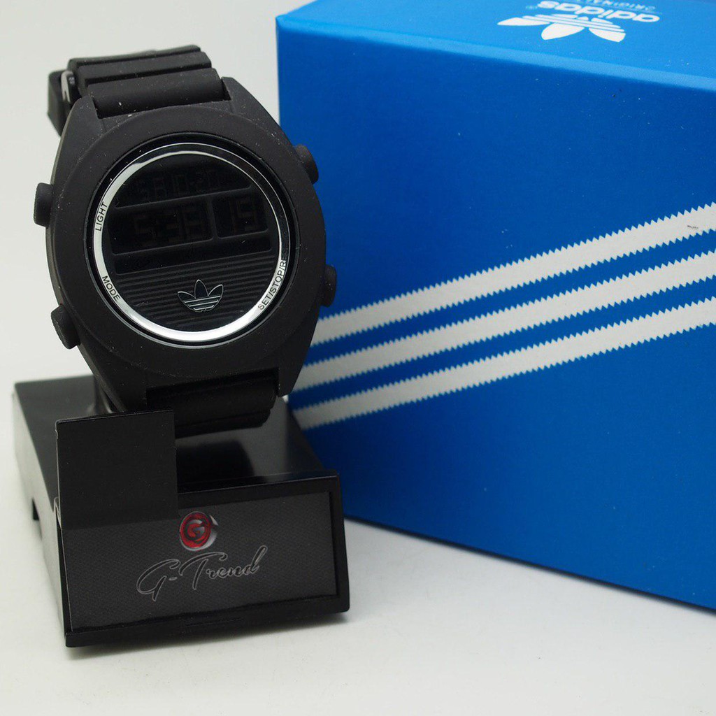 Adidas 8018 rubber digital men's clearance watch