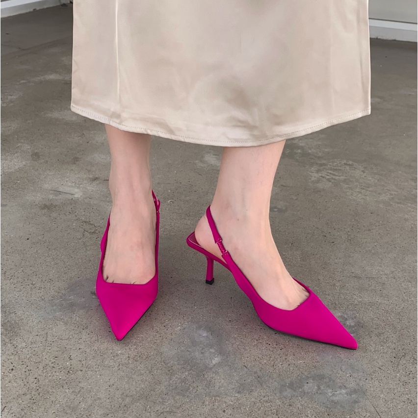 RAYA heels Size 35-42 Pointed High Heels One-Word Belt Hollow Sexy ...