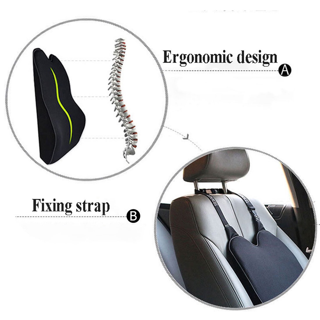 Lumbar Support Pillow For Car Lumbar Support Pillow Back Cushion   08f496d336e99f45ab833662dcff8e4d