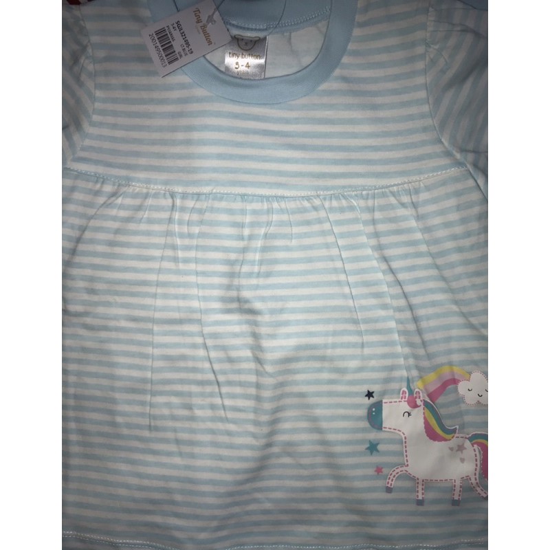 3 4y Tiny button original brand toddler girls set pajamas long sleeve long pants Shopee Malaysia