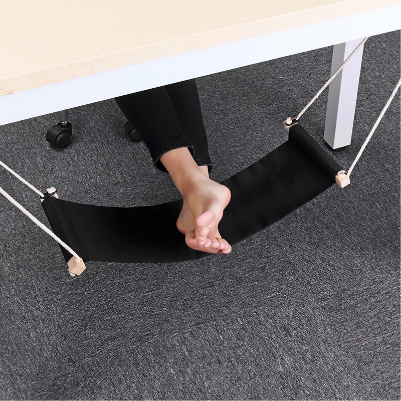 Adjustable Leisure Of Office Home Foot Rest Desk Feet Hammock With Holder Under Desk Comfortable Office Travel Mini Foot