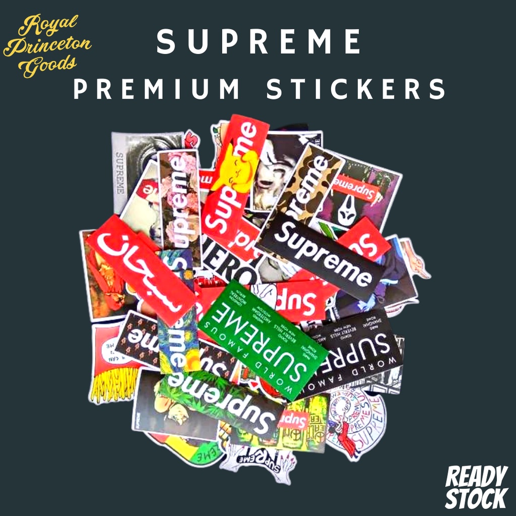 Supreme stickers 2025 for shoes