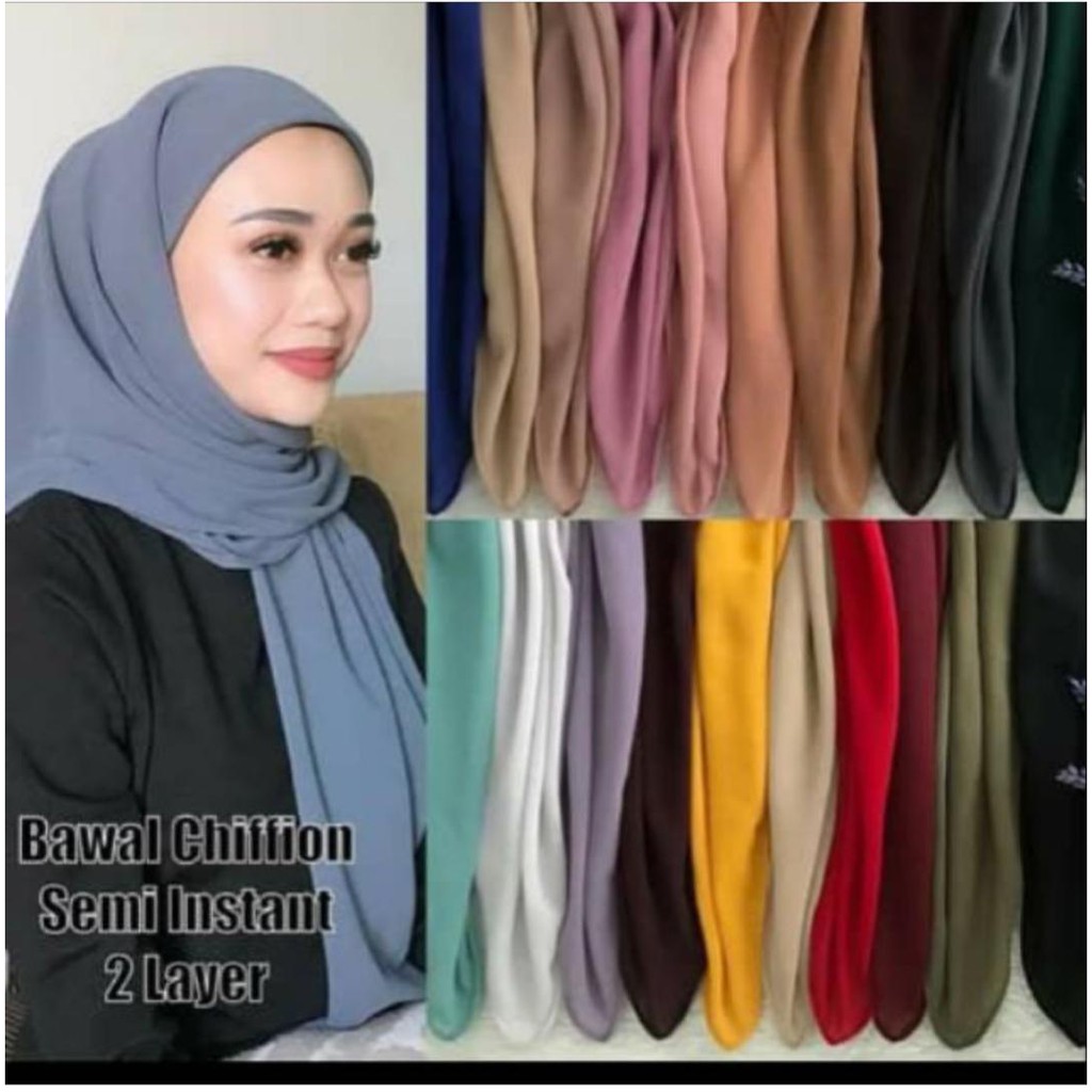 💝 BAWAL CHIFFON INNER 2 LAYER 💝 | Shopee Malaysia