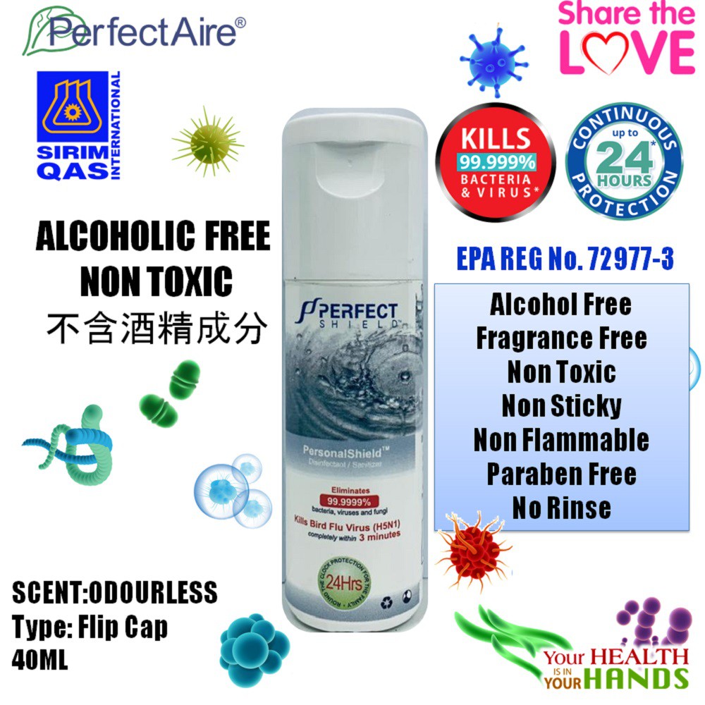 [SUPER SALES] PERFECT SHIELD DISINFECTANT / HAND SANITIZER 99.999% KILL ...