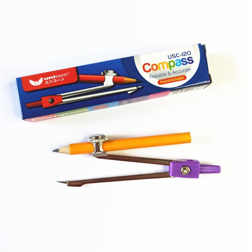 Unicorn Pencil Compass Assorted USC-120 / Jangka Lukis | Shopee Malaysia