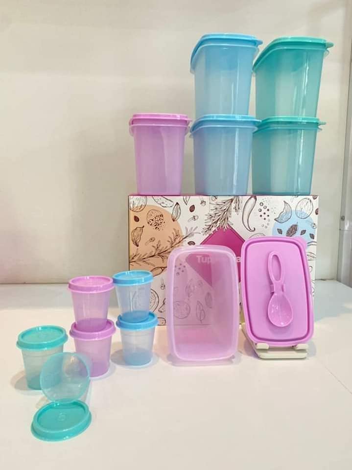 OFFER: Random Colour 1 pc: Tupperware Shelf Saver 840ml (Clear Window ...
