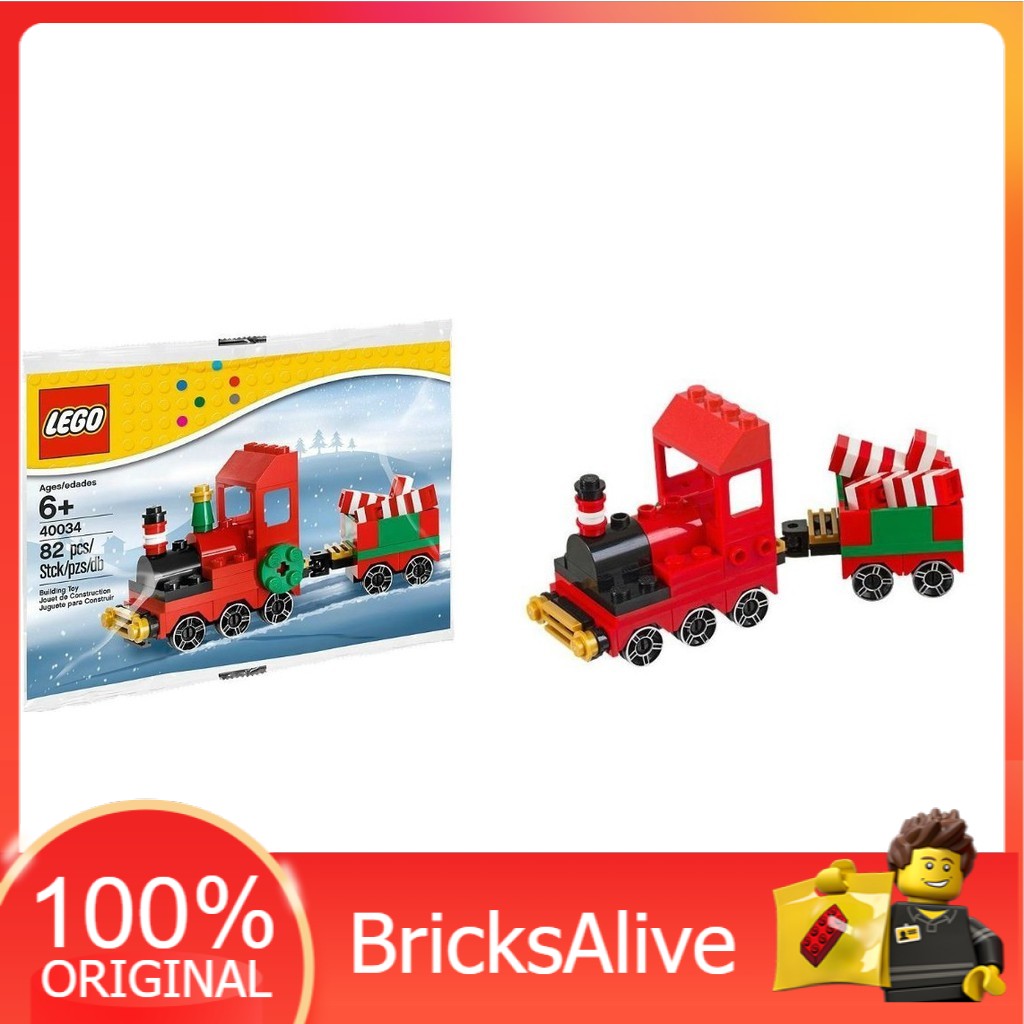 Lego christmas best sale train polybag