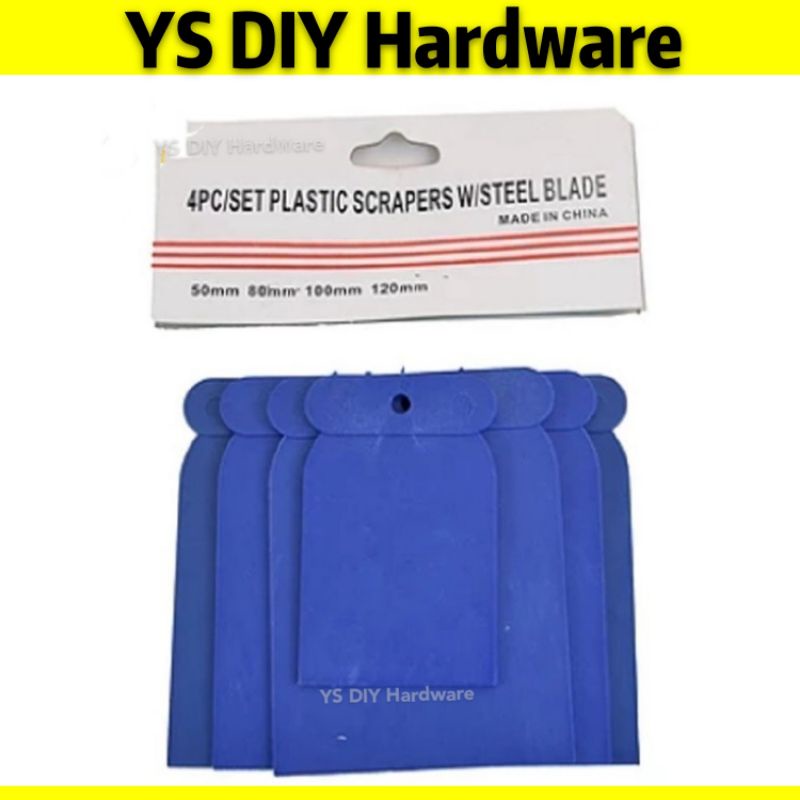 4PCS PVC SCRAPER SET | Shopee Malaysia