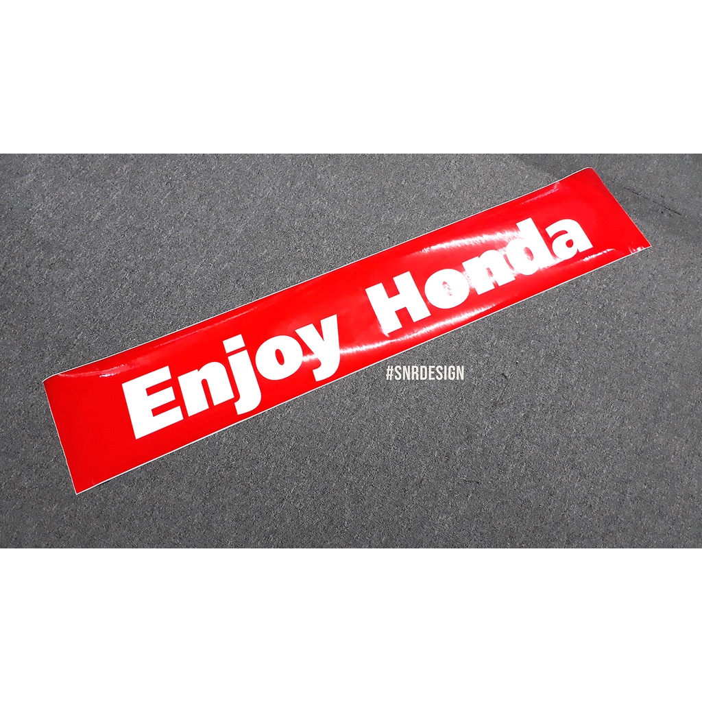 Enjoy Honda - front windscreen decal/sticker | Shopee Malaysia