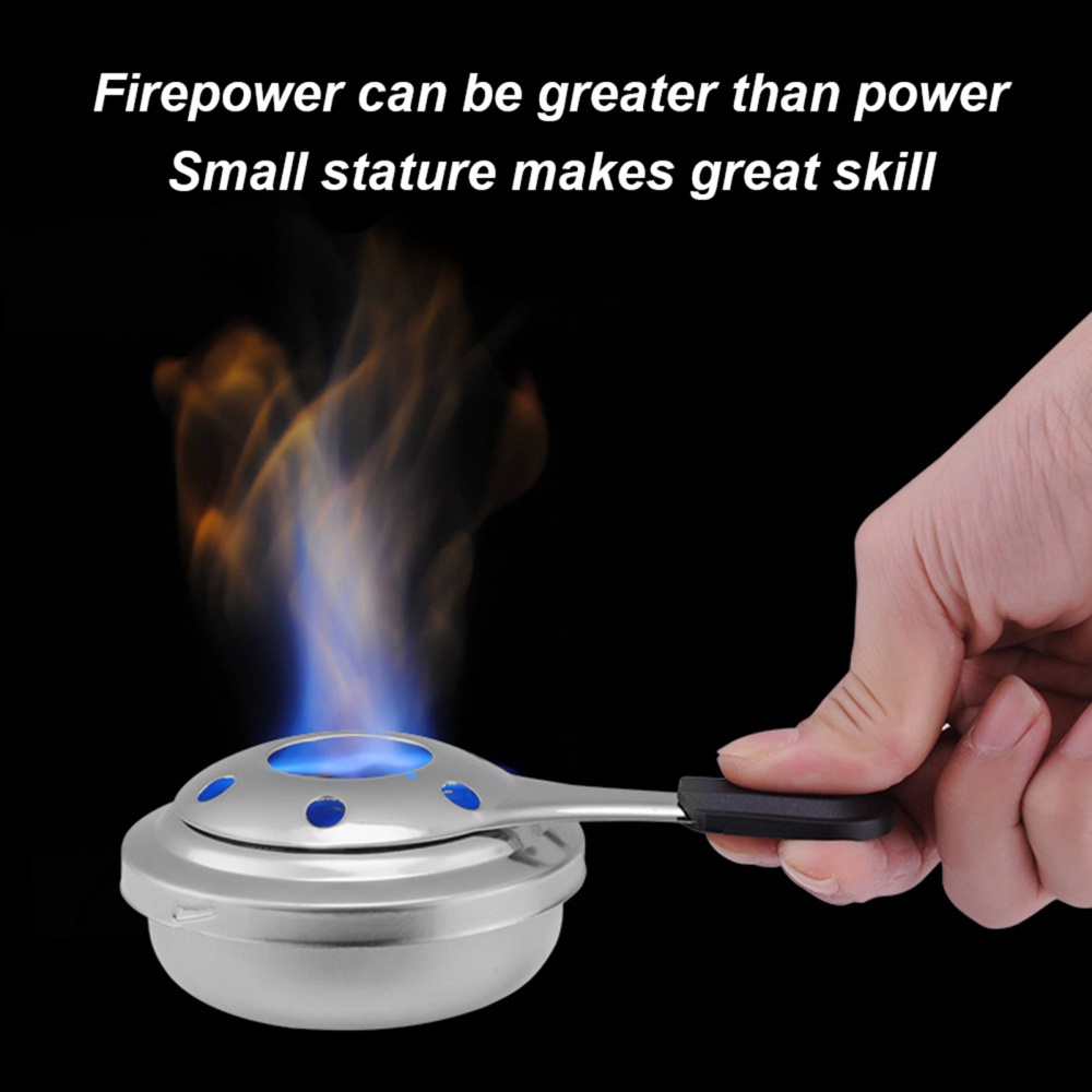 Mini Alcohol Stove Burner Portable Efficient Stainless Steel Fondue