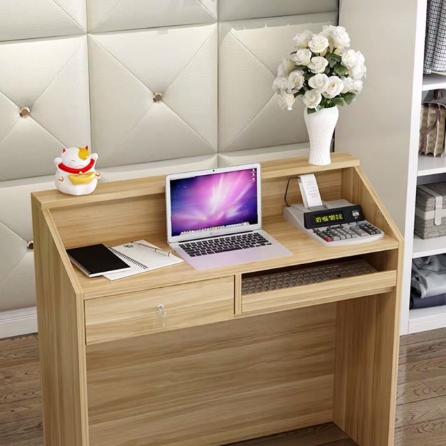 Single locker single computer laptop desk counter reception table ...