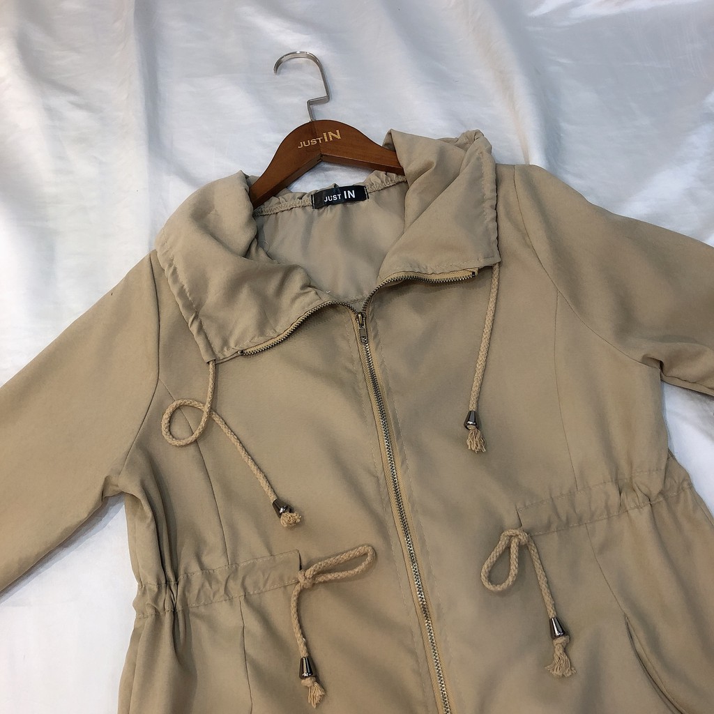 Parka Long Manches Longues KYMERAH Gris Chiné Taille M - Manteau Neuf Avec étiquettes