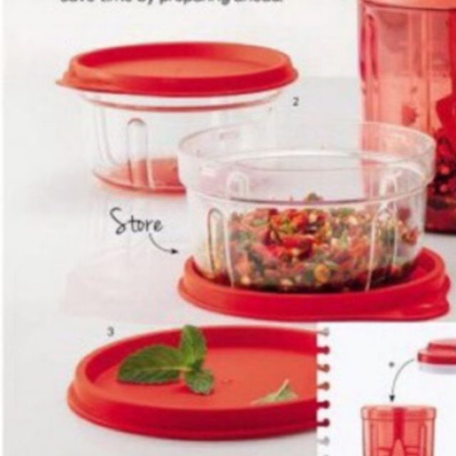 Tupperware Turbo Chopper Base and Lid (2 sets) | Shopee Malaysia
