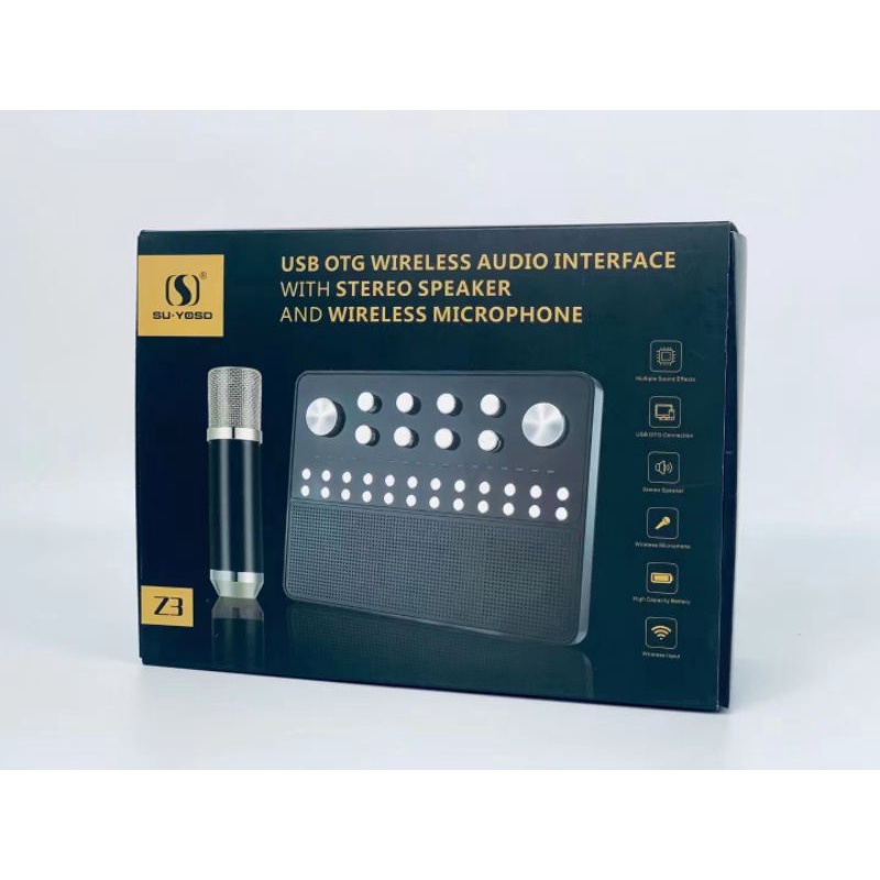 New Arrival 💥Z3 USB OTG WIRELESS AUDIO INTERFACE WITH STEREO SPEAKER