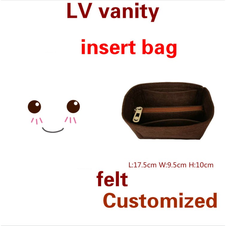 Bag Organizer For Lv Vanity Felt Customize Insert Bag Multi