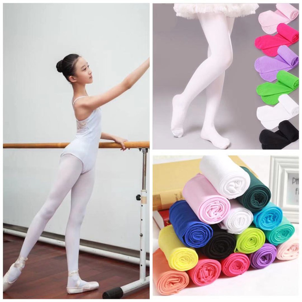 Girls Kids Colorful Pantyhose Ballet Dance Tights/ Full Girls Stocking /  女童连裤袜 儿童薄款打底裤