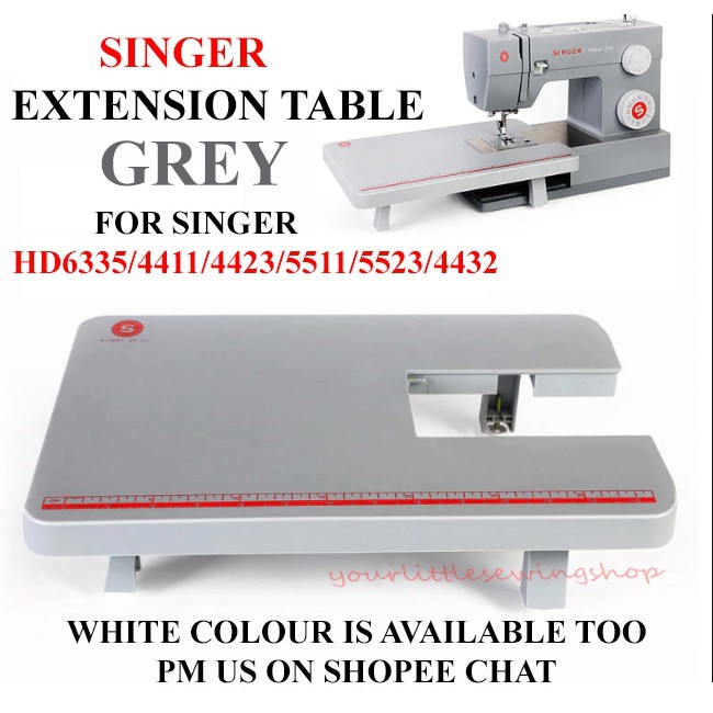 Singer Extension table HD6335M/4423/4432/5511/5523 (Grey/White